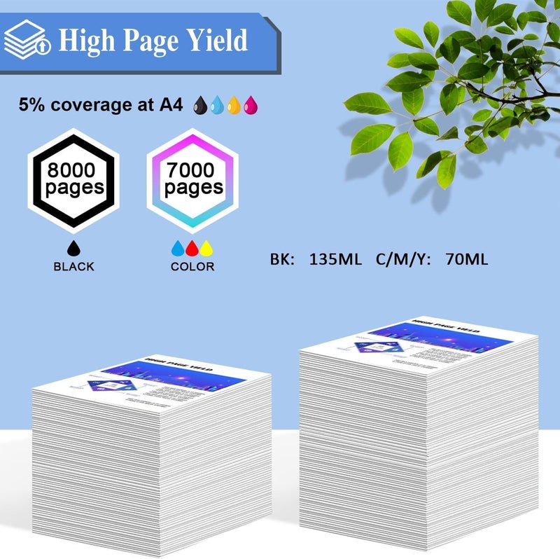 GREENBERRI Ink Compatible for Canon PIXMA G1000 G1010 G1100 G2000 G2002 G2010 G2012 G2100 G3000 G3010 G3012 G3100 G4000 G4010 Printers Pack of 4 Black 135ml CMY 70ml Each - Image 4
