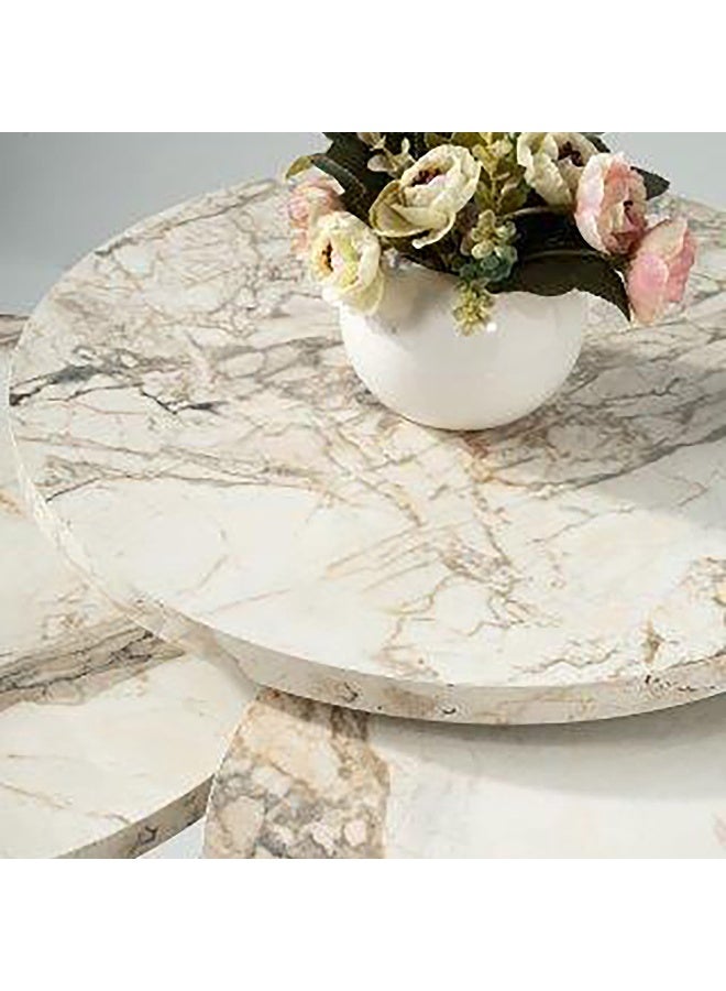 Home Box طاولة غامورا بتشطيب الحجر - مجموعة من 3 - Image 3