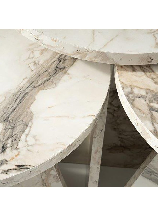 Home Box طاولة غامورا بتشطيب الحجر - مجموعة من 3 - Image 2