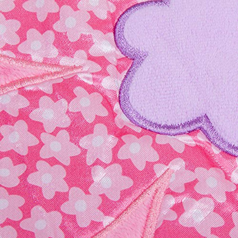 G-Tree Breathable Infant Taggy Blanket Bedtime Newborn Baby Soft Touch Plush Security Comfortable Taggie Present - Flower Taggie Blanket Pink - Image 3