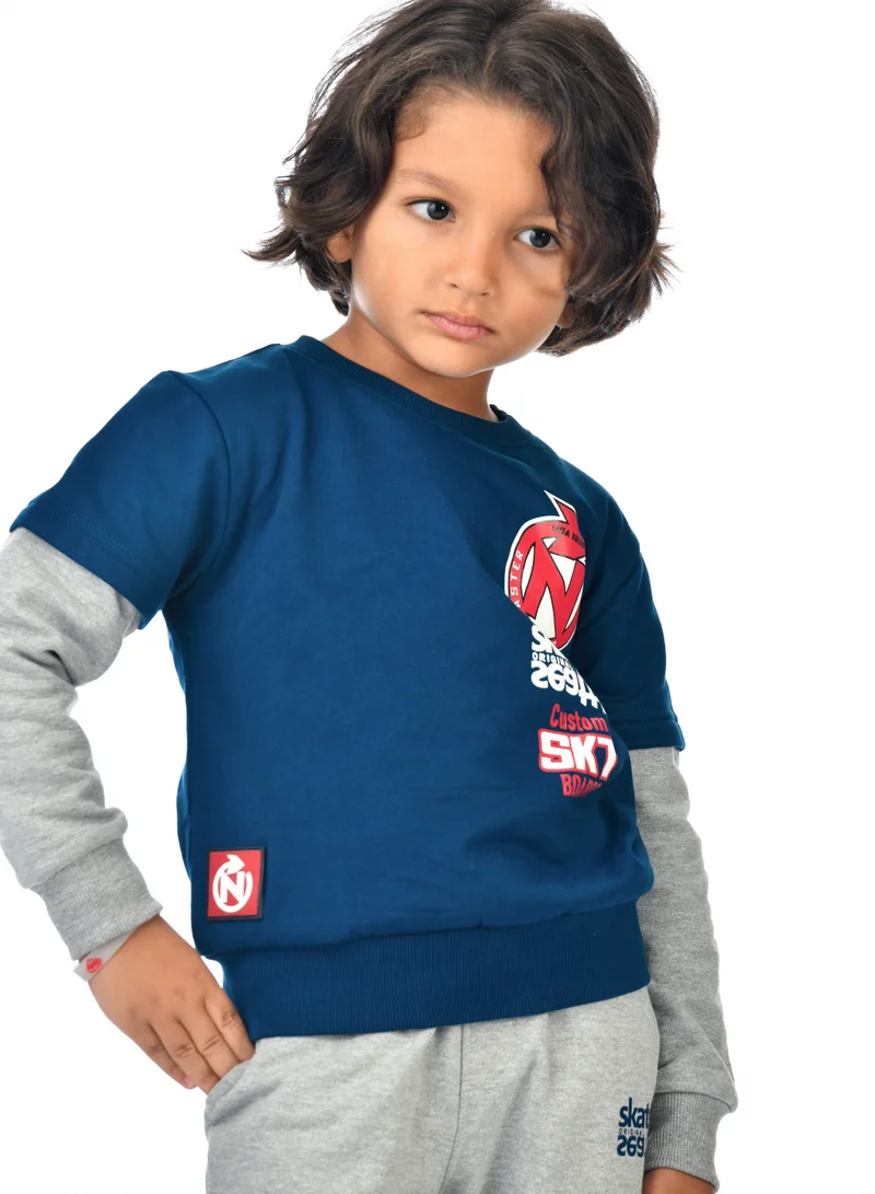 victor and jane Boys' 2-Piece Sweatshirt and Jogger Set