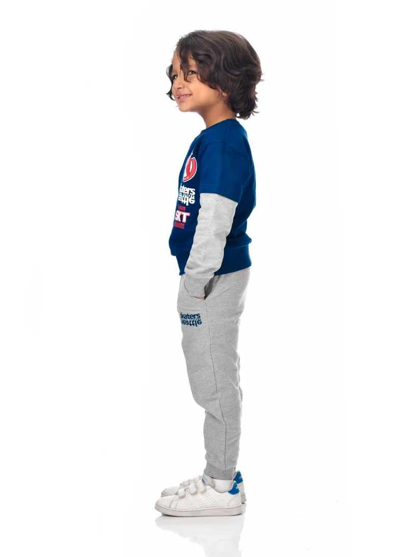 victor and jane Boys' 2-Piece Sweatshirt and Jogger Set