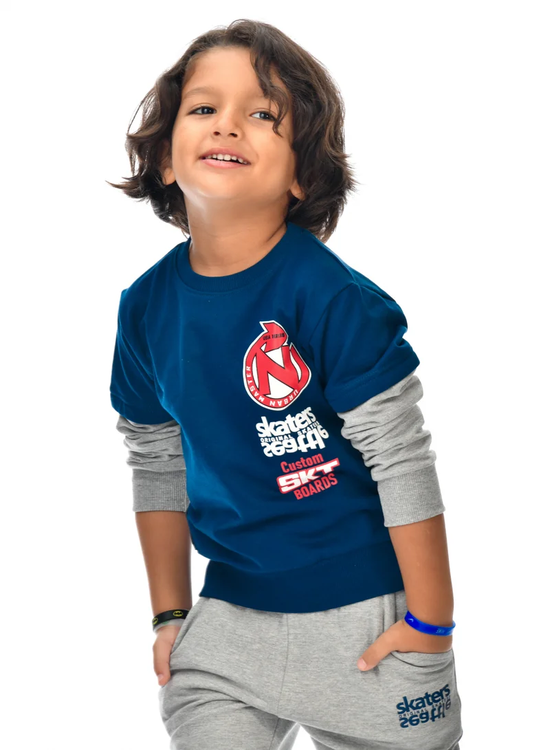 victor and jane Boys' 2-Piece Sweatshirt and Jogger Set