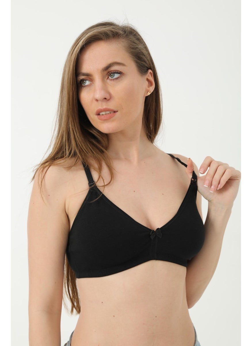 Arma Yıldız 3-Pack Black Nursing Bra Cotton Lycra  - Image 4