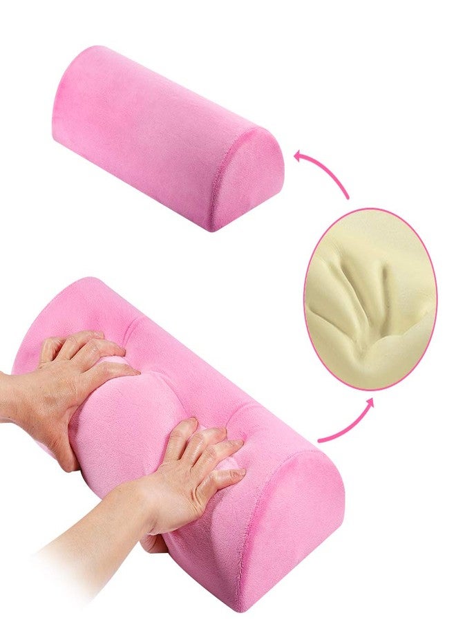 SKYZONAL Memory Foam Bolster Pillow with Removable Cover for Neck Leg Back Lumbar Spine Knee Pain Relief Pillow Lumbar Support Multi-use for Bed, Sleeping (Pink) - Image 5