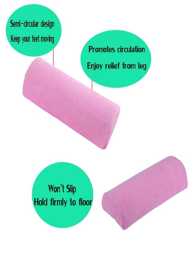 SKYZONAL Memory Foam Bolster Pillow with Removable Cover for Neck Leg Back Lumbar Spine Knee Pain Relief Pillow Lumbar Support Multi-use for Bed, Sleeping (Pink) - Image 4