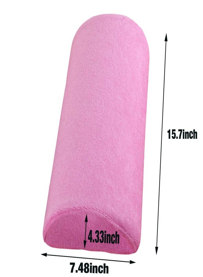 SKYZONAL Memory Foam Bolster Pillow with Removable Cover for Neck Leg Back Lumbar Spine Knee Pain Relief Pillow Lumbar Support Multi-use for Bed, Sleeping (Pink) - Image 2