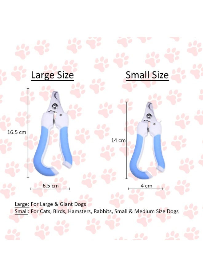 مجموعة أدوات للكلاب والقطط، مجموعة تقليم أظافر الكلاب مع مبرد أظافر، مجموعة قص أظافر القطط، قصافة أظافر للكلاب والقطط مع واقي أمان - Image 3