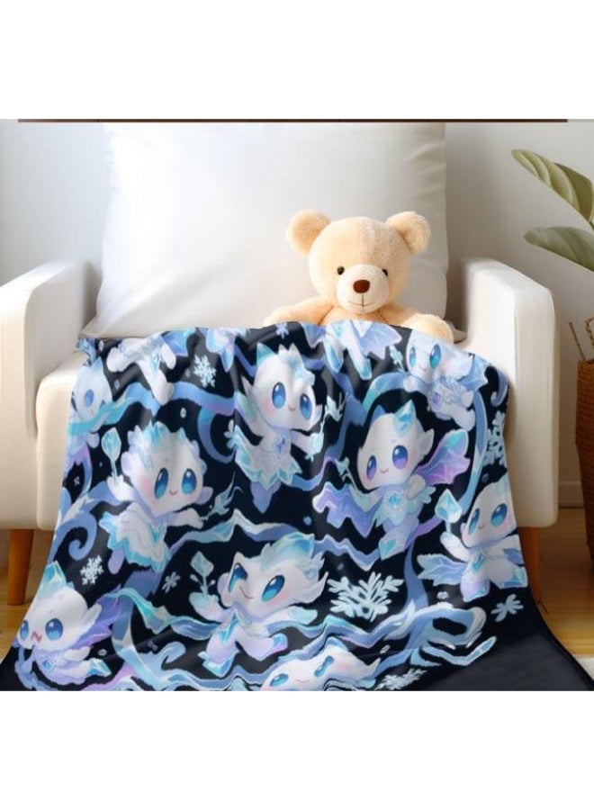 Wisdom Fairy Baby Children's Cartoon Flannel Thin Blanket (warm and comfortable, suitable for sleep, gaming) 70cm*100cm - 26 - Image 5