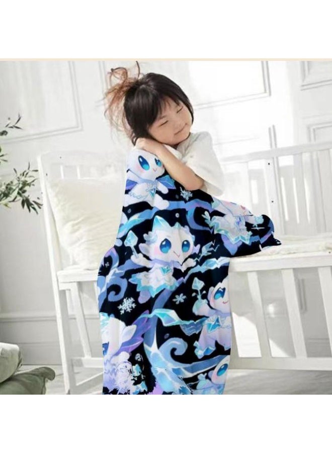 Wisdom Fairy Baby Children's Cartoon Flannel Thin Blanket (warm and comfortable, suitable for sleep, gaming) 70cm*100cm - 26 - Image 3