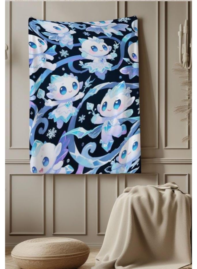 Wisdom Fairy Baby Children's Cartoon Flannel Thin Blanket (warm and comfortable, suitable for sleep, gaming) 70cm*100cm - 26 - Image 4