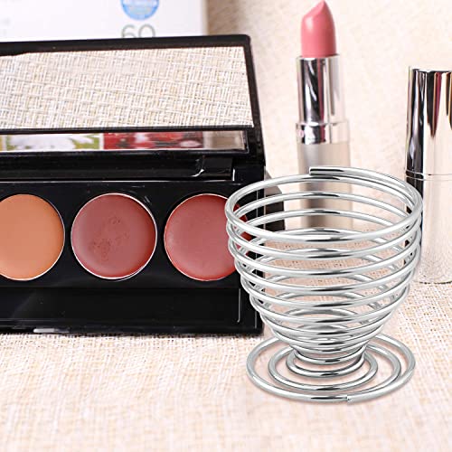 Luxspire Beauty Sponge Blender Holder, Sponge Makeup Blender Holder, Makeup Powder Puff Sponge Holder Beauty Tool Dryer Drying Rack Egg Powder Puff Display Stand - Silver - Image 4