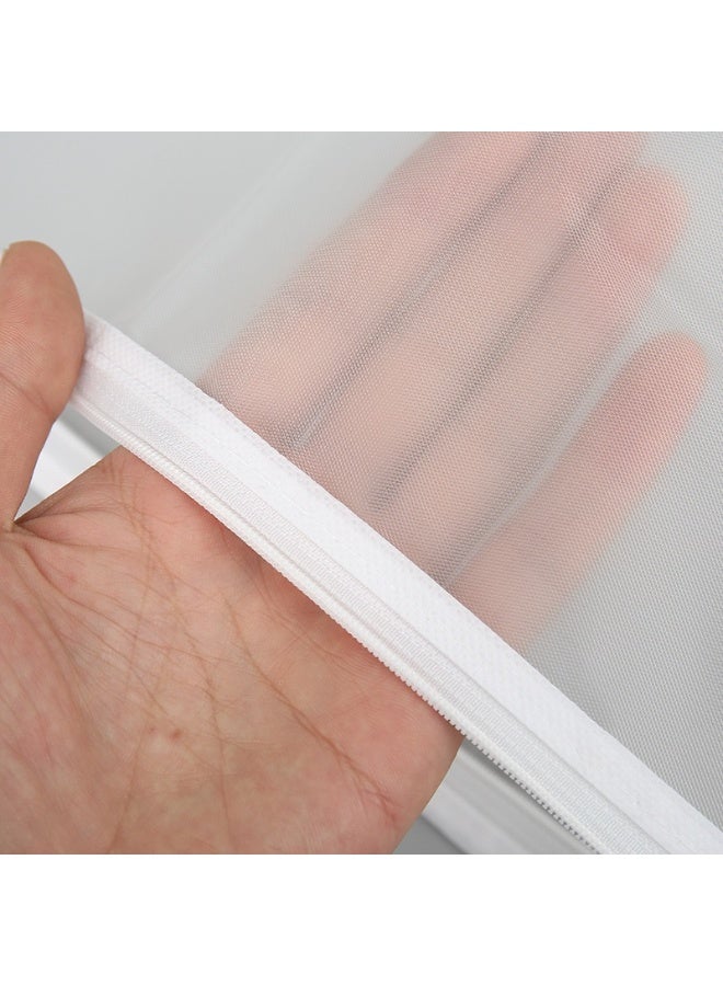 Clothes Dust Covers Large Medium and Small 4 Sizes（2 of 60x80, 1 of 60x100, 1 of 60x120, 1 of 60x140） Transparent Breathable Hanging Zip Clothes Storage Cover - Image 3