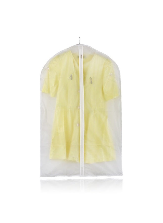 Clothes Dust Covers Large Medium and Small 4 Sizes（2 of 60x80, 1 of 60x100, 1 of 60x120, 1 of 60x140） Transparent Breathable Hanging Zip Clothes Storage Cover - Image 5