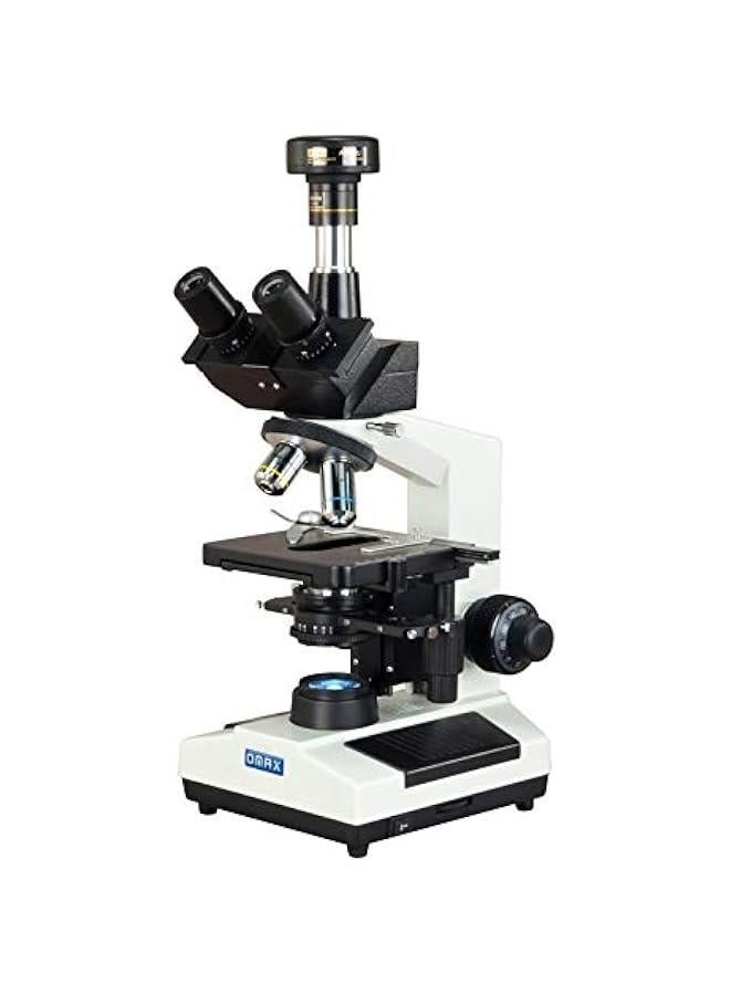 Arabest 40X-2500X Phase Contrast Trinocular LED Compound Microscope with 9MP Digital Camera - Image 3