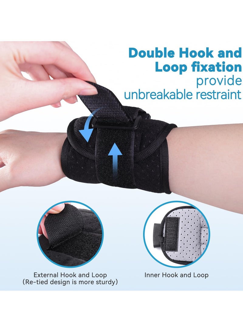 4pcs Patient Medical Restraints with Quick Release Buckles, Bed Restraints Belts for Wrists and Ankles, Limb Holder Movement Limited Ties for Hands or Legs - Image 4