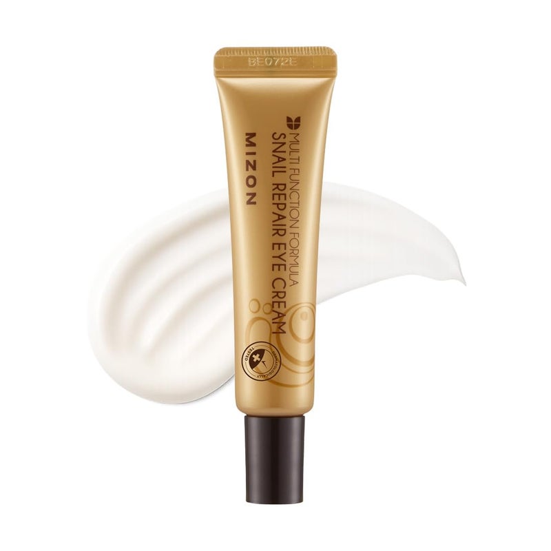 MIZON Snail Line Snail Repair Eye Cream, natural treatment, wrinkle treatment, fine line, hydrating, healthy skin, Korean skincare (0.50 fl oz) - Image 1