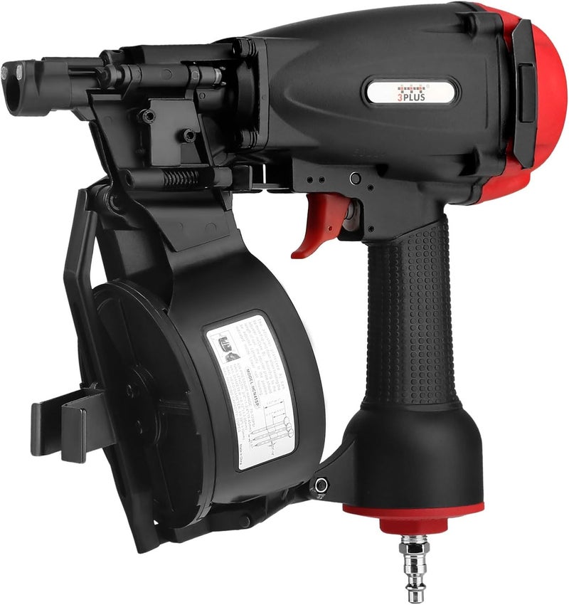 3Plus HCN45SP 11 Gauge 15 Degree 3/4" to 1-3/4" Coil Roofing Nailer Pneumatic Roof Nail Gun - Image 3