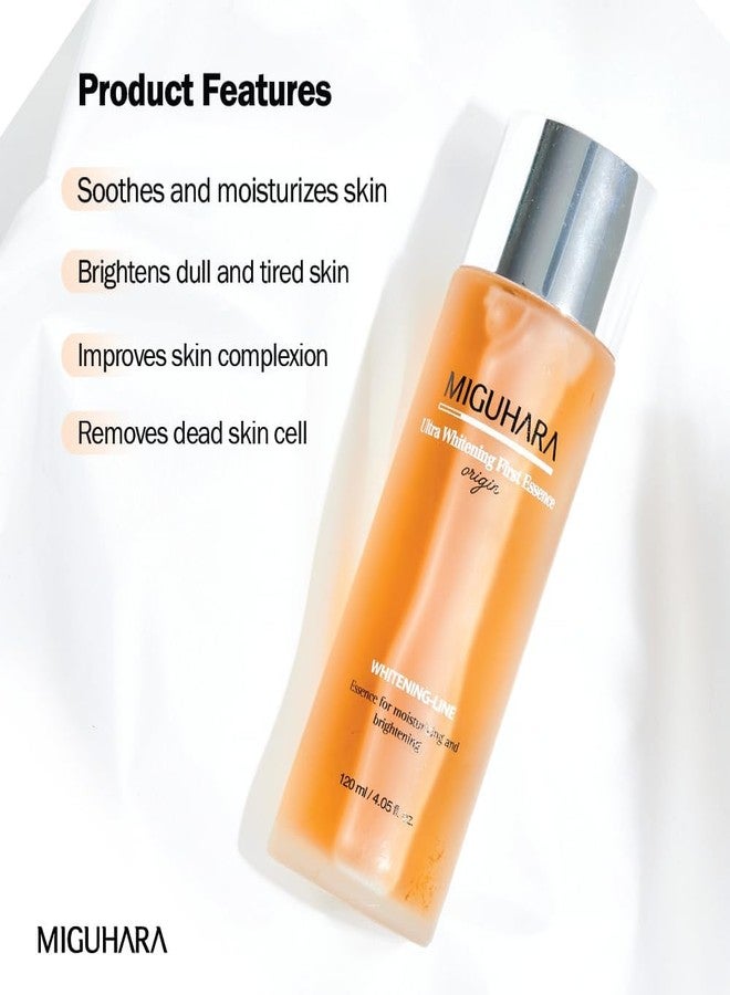 MIGUHARA SET OF MIGUHARA Ultra Brightening Perfection Skin Origin 400ml + Ultra Whitening First Essence Origin 120ml | Moisturizing & brightening | Niacinamide + Hyaluronic Acid | Skin pigmentation |K-beauty - Image 5