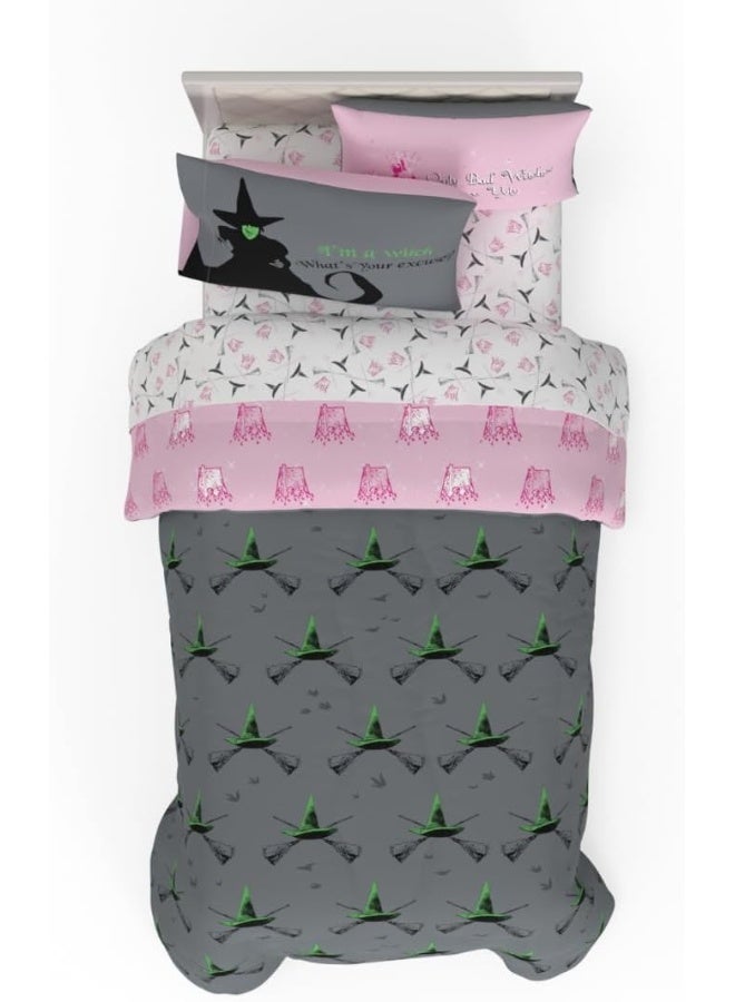 Franco Franco Collectibles The Wizard of OZ Bedding 5 Piece Super Soft Reversible Comforter and Sheet Set with Sham, Twin, (Officially Licensed Product) - Image 1