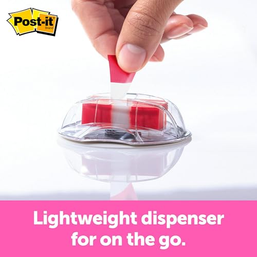 Post It Post-it Flags, 200/High Volume Desk Grip Dispenser, 1 in Wide, Red (680-HVRD) - Image 3