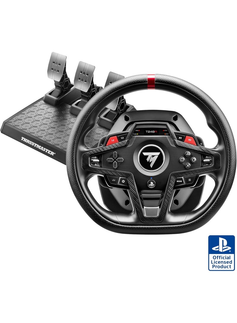 THRUSTMASTER T248R, 3.1 N⋅m Force Feedback Racing Wheel and Pedal Set, For PS5, PS4 and PC - Image 1