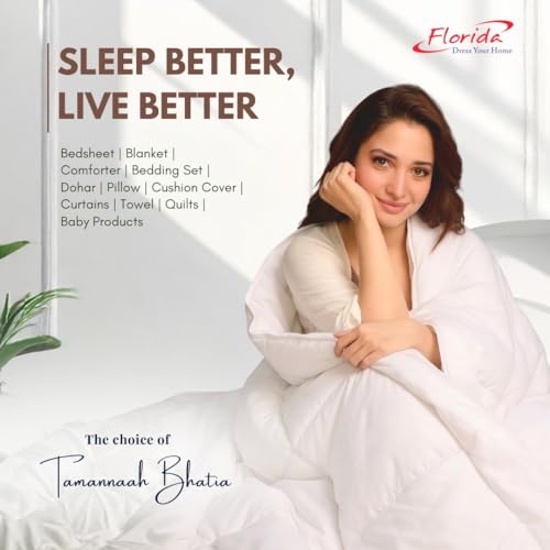Florida Reversible Microfiber Comforter for Double Bed | Soft & Cozy 180 GSM AC Comforter | Polycotton Fabric for All Seasons - Image 2