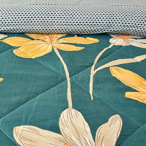 Florida Reversible Microfiber Comforter for Double Bed | Soft & Cozy 180 GSM AC Comforter | Polycotton Fabric for All Seasons - Image 3