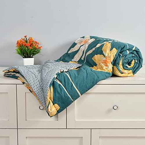 Florida Reversible Microfiber Comforter for Double Bed | Soft & Cozy 180 GSM AC Comforter | Polycotton Fabric for All Seasons - Image 4