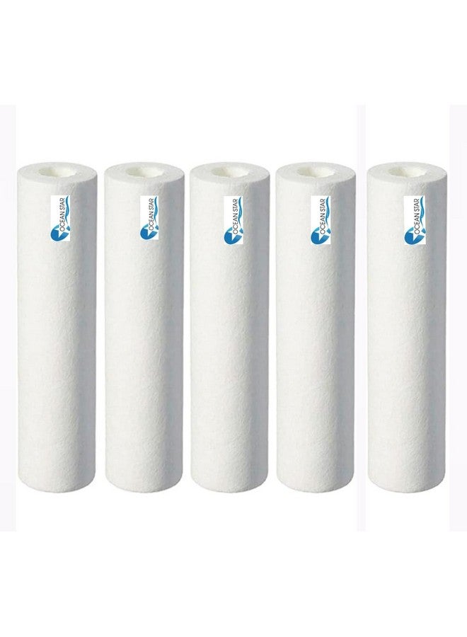 OCEAN STAR TECHNOLOGIES Filter Candle | Pp Spun Cartridge Pre Filter | 5 Micron Pre Filter 10" Pp Spun Filter All Type Ro Water Purifier In 9 Ltr To 25 Ltr Pcs(10 Inch) Pack Of (5) - Image 1