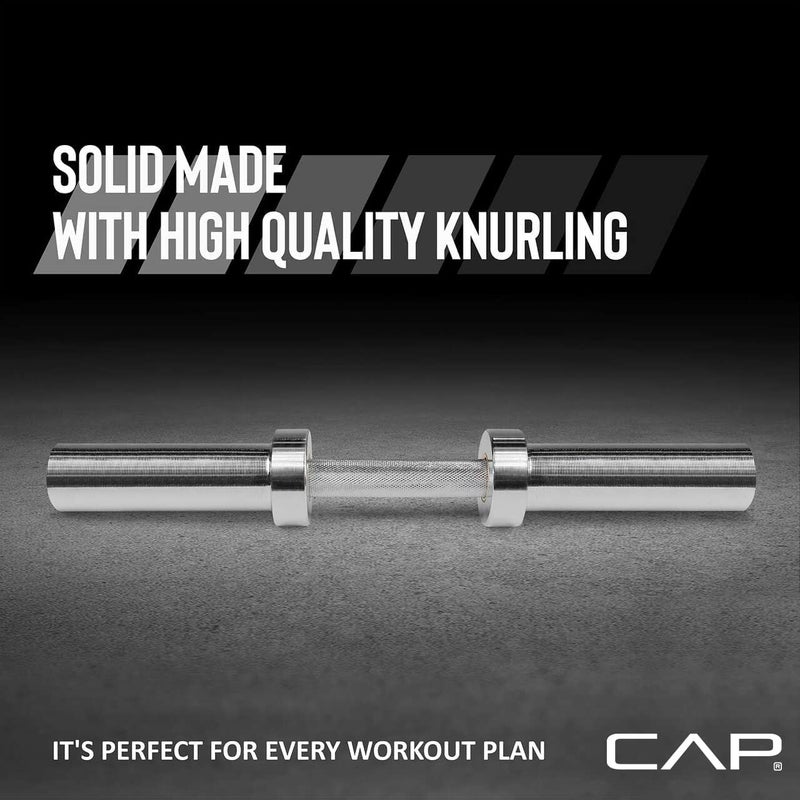 CAP Barbell 2' Solid Olympic Dumbbell Handle, No Collars, Chrome (New Version) - Image 5