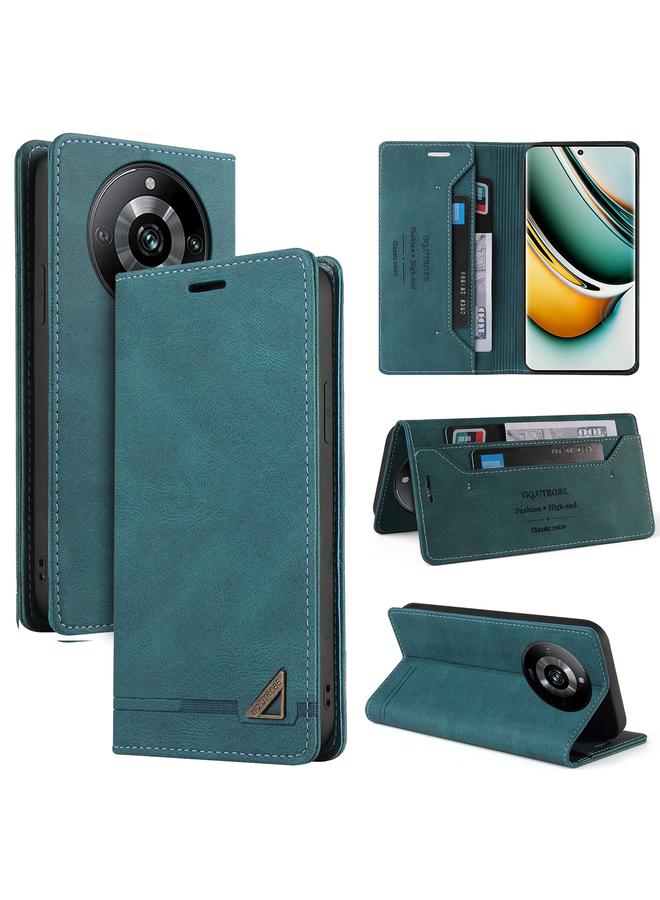 The Bros Case For Realme 11 Pro Skin Feel Anti-theft Brush Horizontal Flip Leather Case with Holder