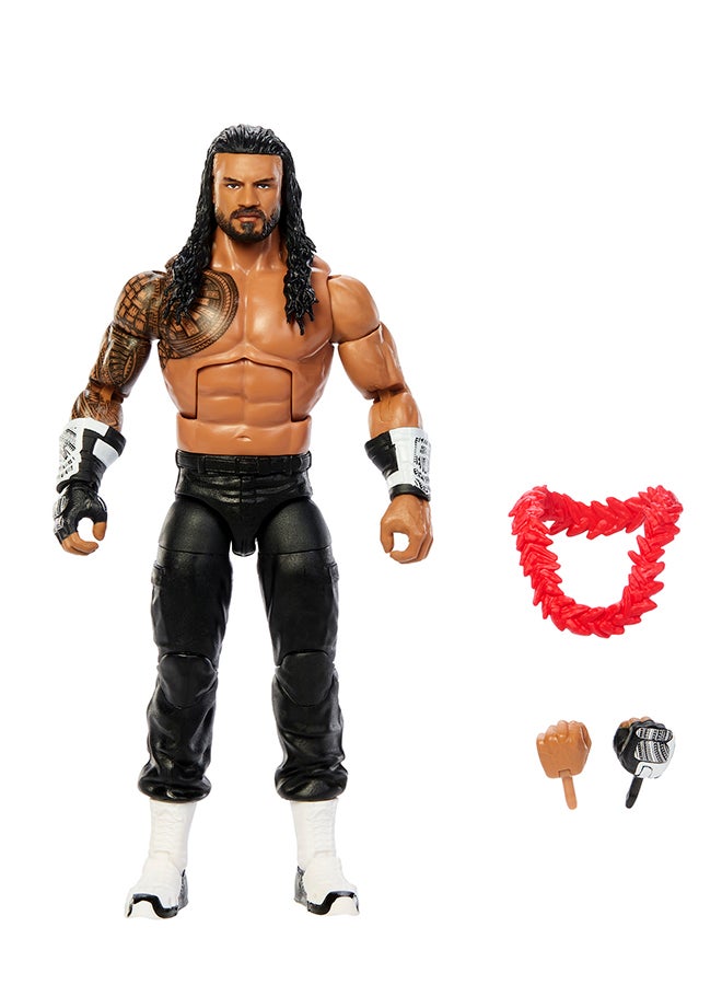 WWE Mattel WWE Elite Action Figure & Accessories, Series #126 Set, 6-inch Collectible Roman Reigns with 25 Articulation Points & Swappable Hands​ - Image 1