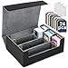 Ralout Card Deck Case for Trading Cards 1800 MTG Card Storage Box Leather Magnetic Closure Storage Box for Magic Commander MTG YuGiOh PKM and Sports Cards - Image 3