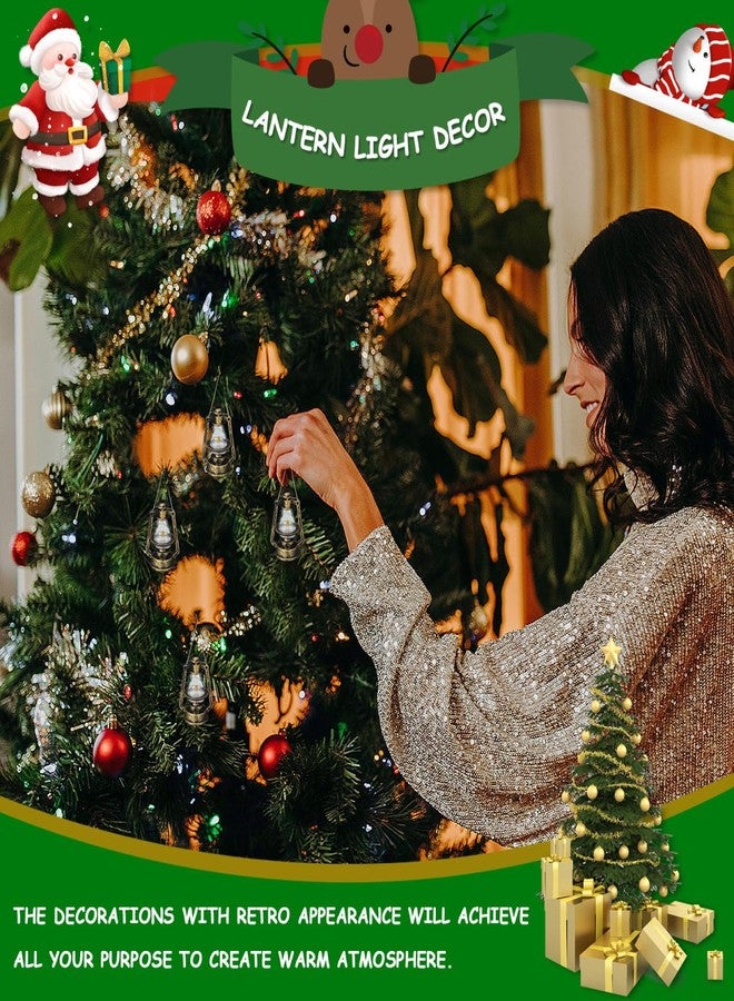 YARNOW 50 Pcs Mini Kerosene Lantern, 1.5 x 2.1 Inch, Retro Oil Lamp Micro Landscape Ornament for Dollhouse Decor and Outdoor Use - Image 4