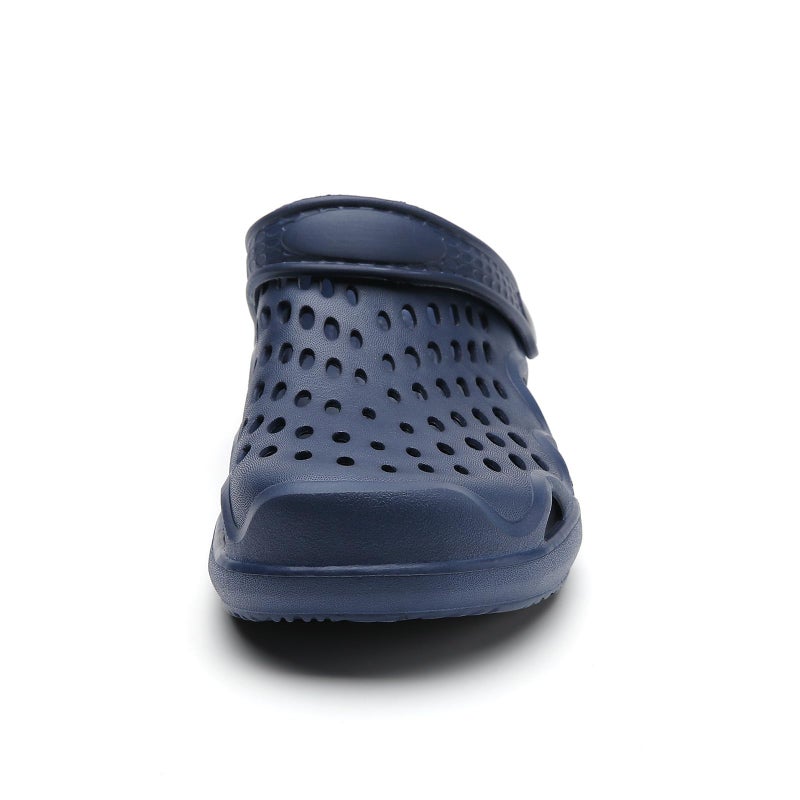 FLIOZY Men's Garden Clogs Shoes Lightweight Non Slip Shower Slippers Summer Breathable Outdoor Soft Beach Sandals Navy 42 - Image 5