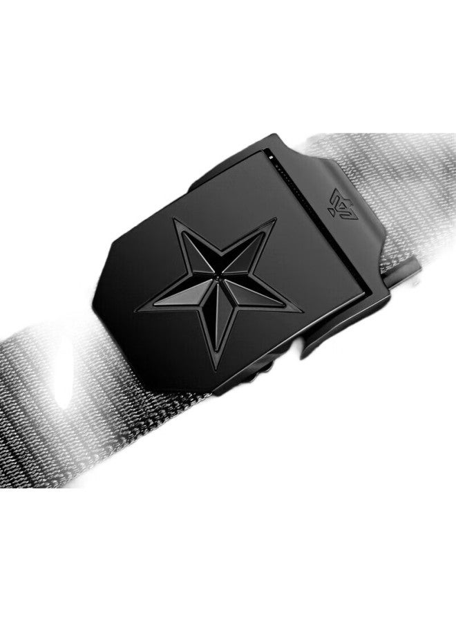 Tactical Bird Zhanshuniao (Five-Pointed Star) Men'S Nylon Belt, Casual Workwear Automatic Buckle Canvas Belt Woven Trouser Belt Military - Image 2