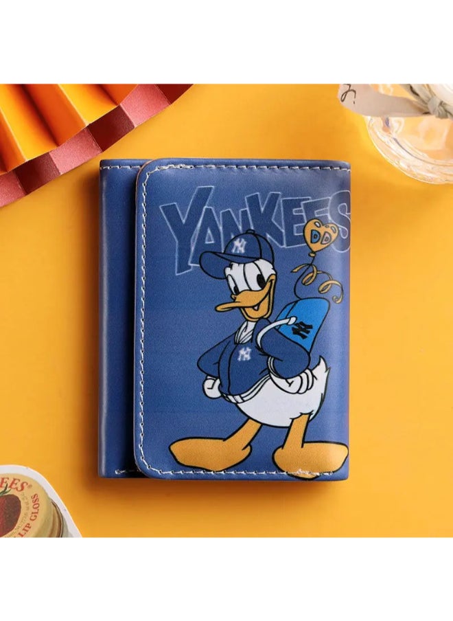 Generic Leather Flip Wallet & Card Holder with Multiple  Pockets - Yankees  - Image 1