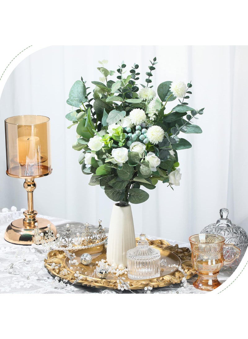 Generic Combination Of Eucalyptus Leaves Artificial Eucalyptus Trees Green Plants Money Leaf Eucalyptus Leaves Artificial Plants Flower Arrangement Home Decoration  - Image 5