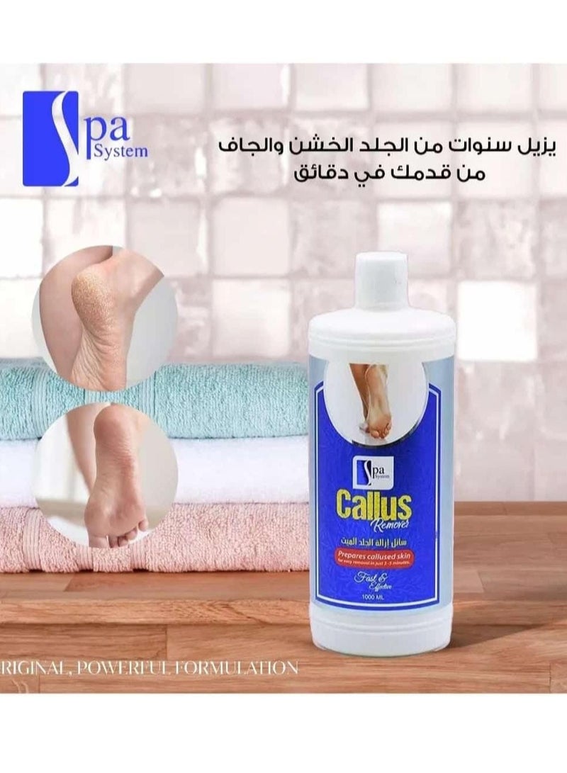Spa System callus remover prepares callused skin 1000 ml