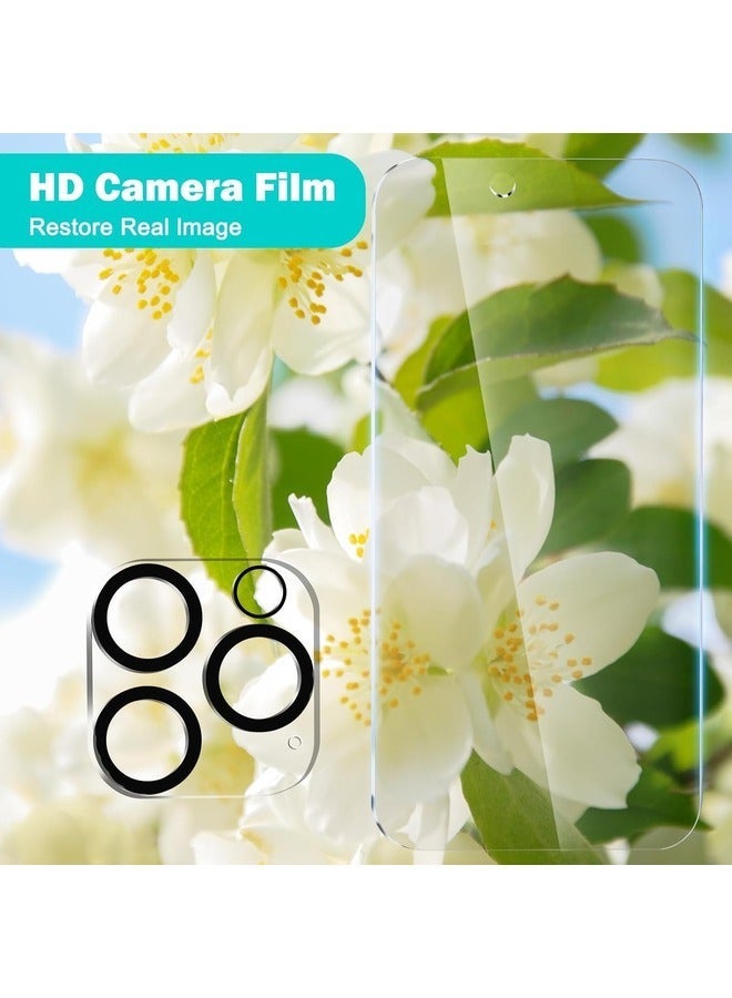 Raxoom [3+3 Pack] Privacy Screen Protector for iPhone 16 Pro with Camera Lens Protector | Full Coverage Anti-Spy Tempered Glass Film | 9H Hardness | Enhanced Edge Protection | Easy Installation | Bubble Free [6.3 Inch] - Image 5