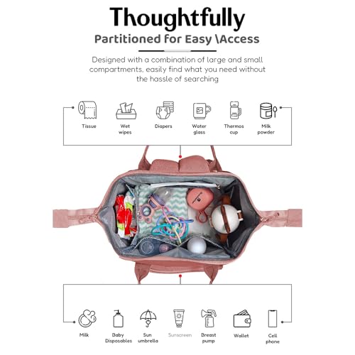 StarAndDaisy Diaper Bag for Mothers for Travel/Maternity Bag with 16 Multi-Purpose Pockets with Quick Access Diaper & Mobile Pocket/Diaper Bag for Baby - Image 4