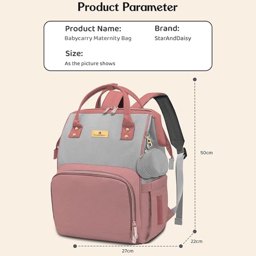 StarAndDaisy Diaper Bag for Mothers for Travel/Maternity Bag with 16 Multi-Purpose Pockets with Quick Access Diaper & Mobile Pocket/Diaper Bag for Baby - Image 5