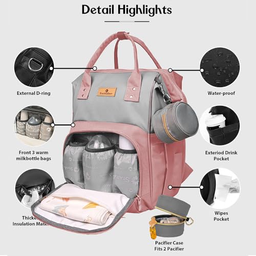StarAndDaisy Diaper Bag for Mothers for Travel/Maternity Bag with 16 Multi-Purpose Pockets with Quick Access Diaper & Mobile Pocket/Diaper Bag for Baby - Image 3