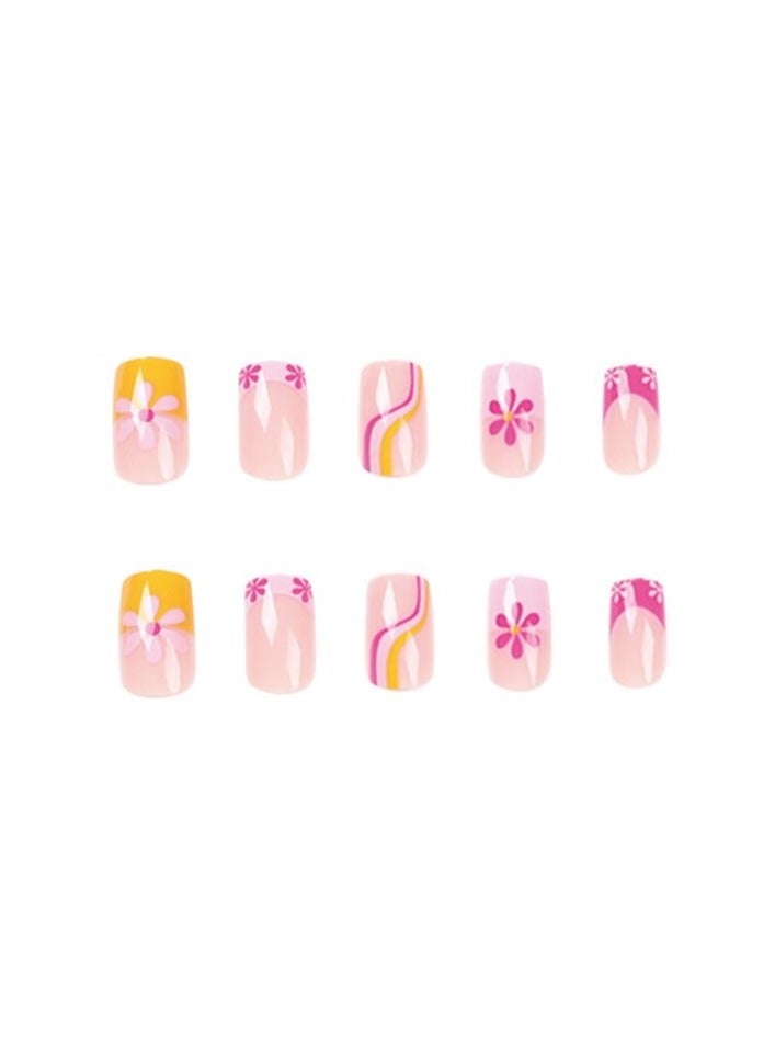 Salon Acrylic Reusable False Nails Set Double Tape and Glue Included - Image 3