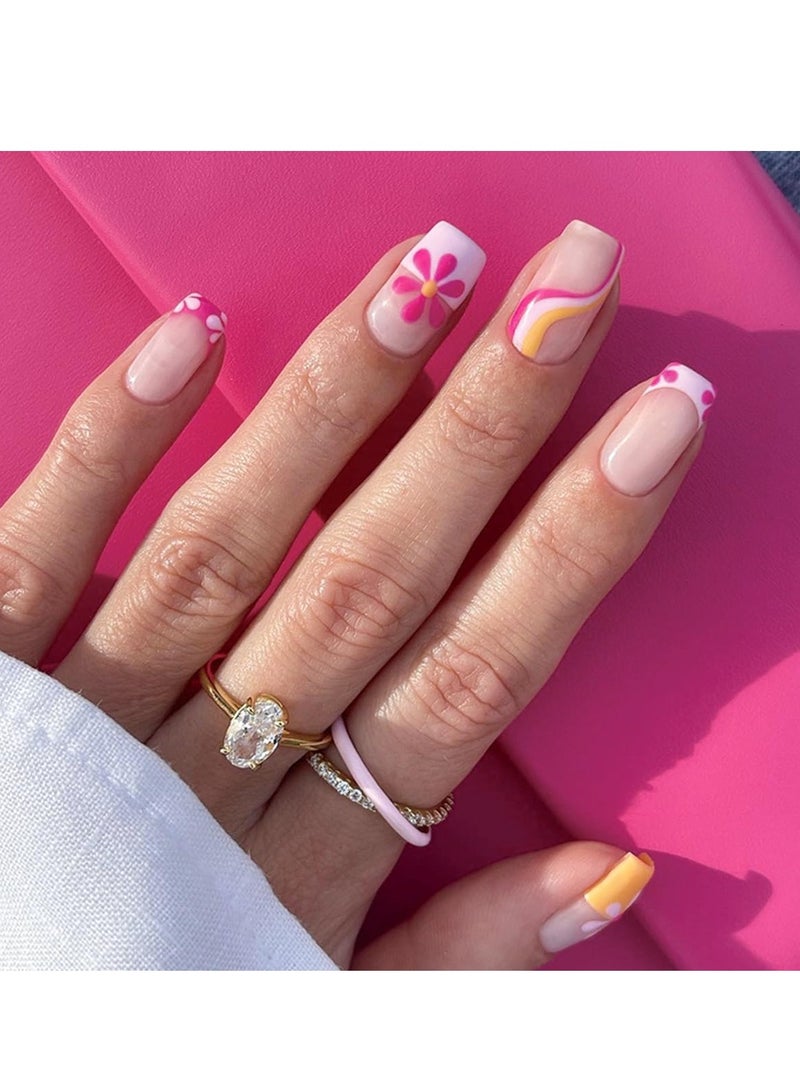 Salon Acrylic Reusable False Nails Set Double Tape and Glue Included - Image 1