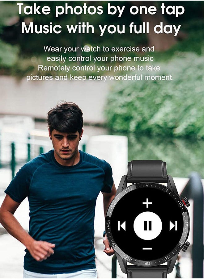 Generic - smart watch circular touch screen supports the Arabic language with wireless Bluetooth headsets Pro - Image 1