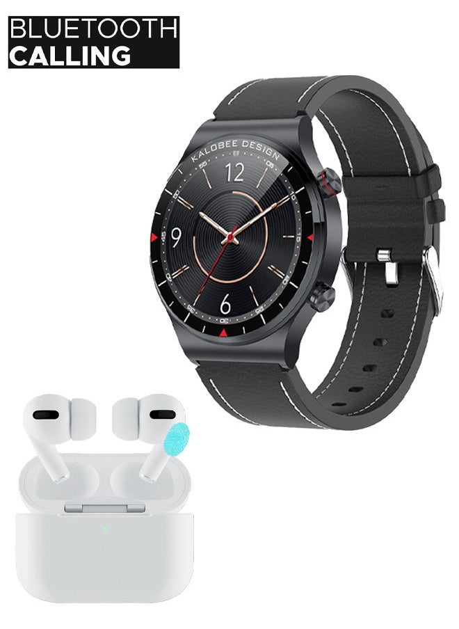 Generic - smart watch circular touch screen supports the Arabic language with wireless Bluetooth headsets Pro - Image 1
