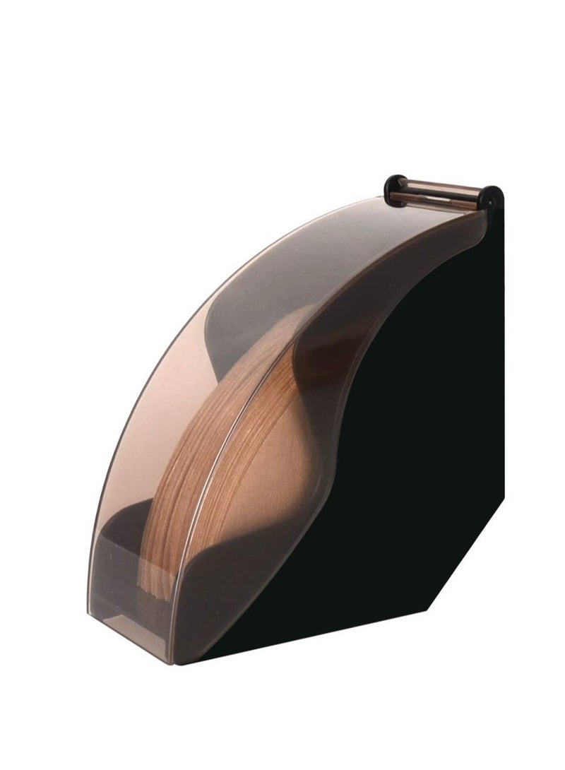 Coffee Filter Holder Storage Coffee Filter Paper Dispenser Rack with Dustproof Cover for V60 and Cone Coffee Filters - Image 1