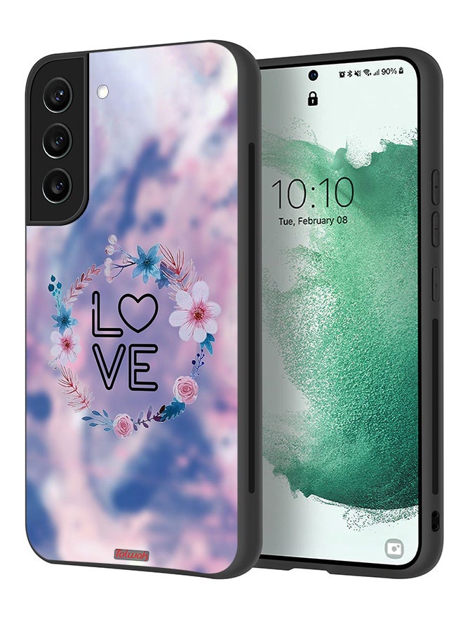 Tolwak Samsung Galaxy S22 Plus 5G Protective Case Cover Love In Flowers Ring Art - Image 1